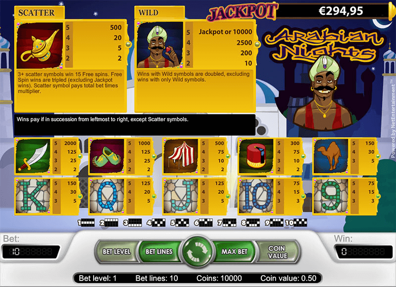 Arabian Nights Spins