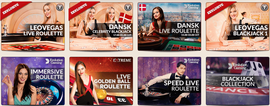 Das Live Casinoangebot von LeoVegas
