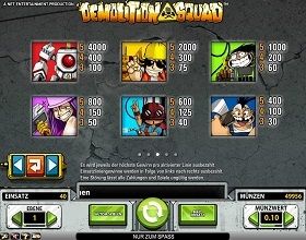demolitionsquad gewinn