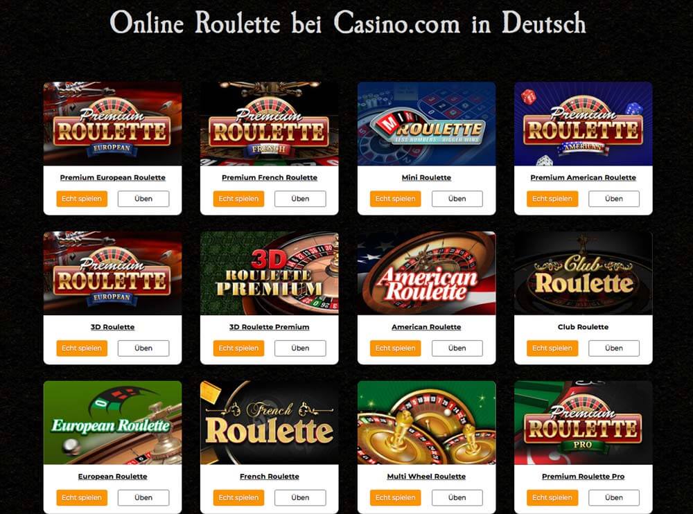 Roulette Varianten