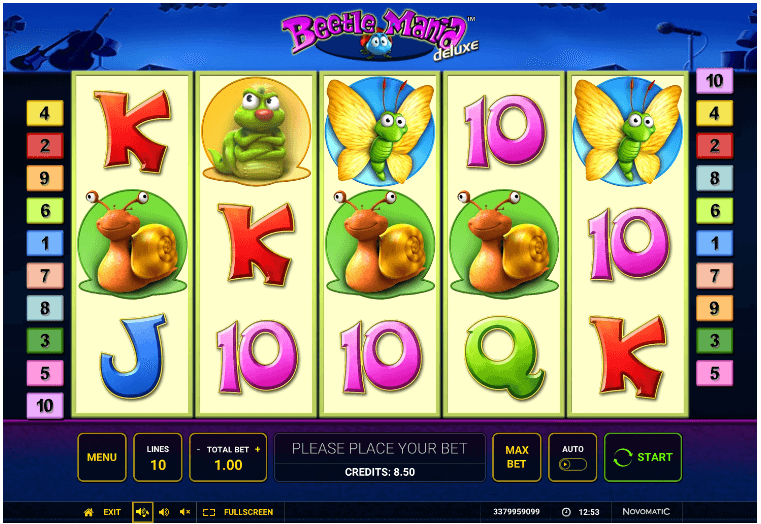 Beetle Mania Deluxe Slot
