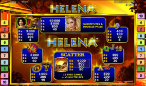 Helena Paytable