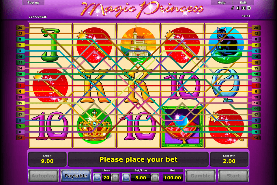 Magic Princess Auszahlungstabelle