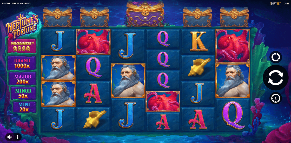 Neptunes Fortune Megaways Slot Screenshot