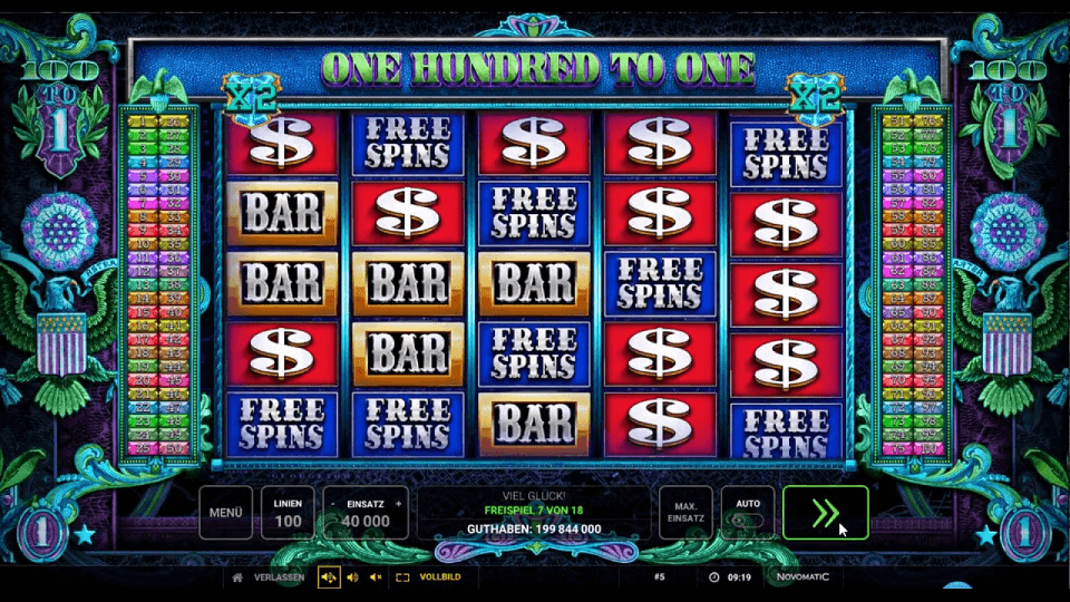 ONE HUNDRED TO ONE Slot
