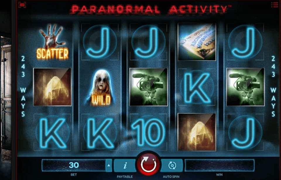 PARANORMAL ACTIVITY SLOT Screen