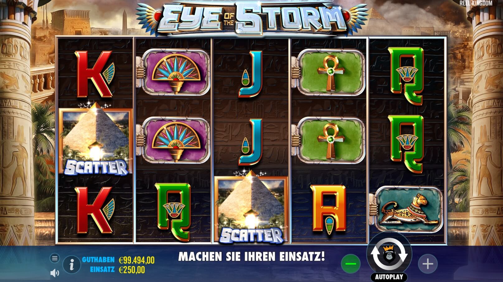 So wird der Eye of the Storm Slot gespielt
