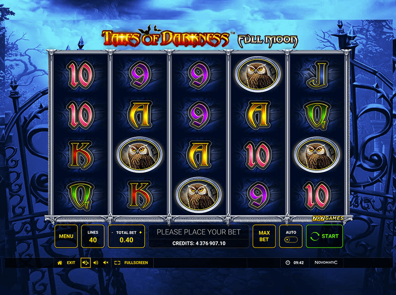 Tales of Darkness Full Moon von Novomatic