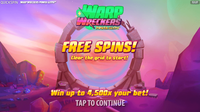 Warp Wreckers Free Spins