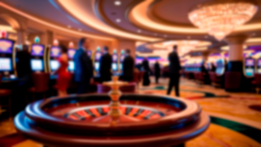 Blurred,Luxury,Casino,Scene,With,A,Focus,On,The,Roulette