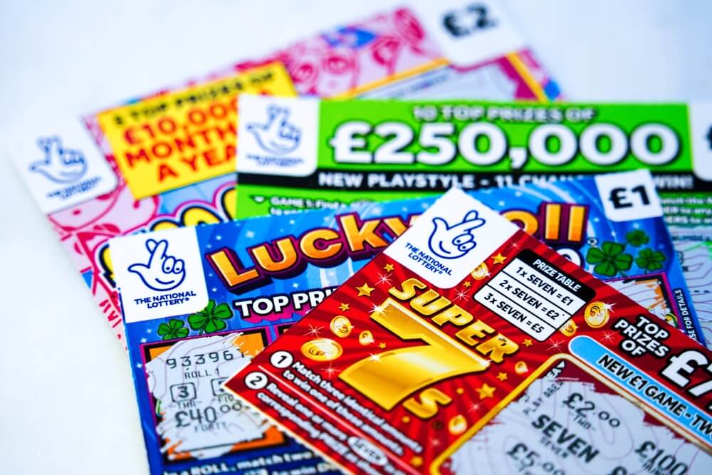 Exeter,,Uk, ,January,2023:,Selection,Of,Uk,National,Lottery