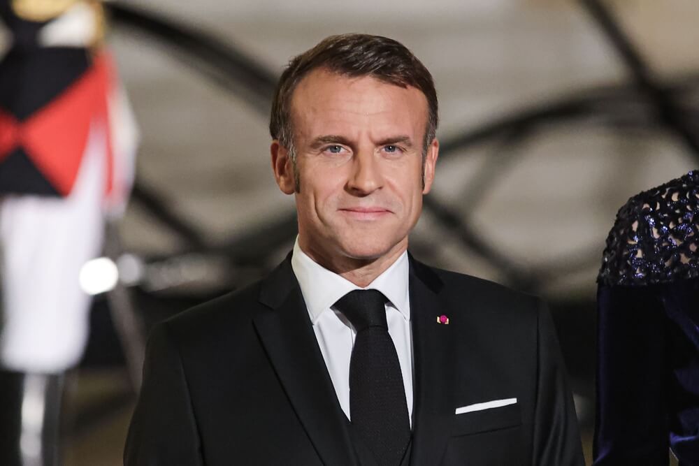 Paris,,France,,14 10 2024,:,Emmanuel,Macron,During,The,State,Dinner