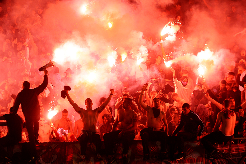 Serbia,,Belgrade, ,February,27,,2016:,Football,Fans,During,Eternal